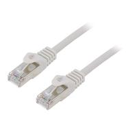 2X PP6-0.25M Patch cord F/UTP 6 Line CCA PVC gris L: 025m RJ45 mâle GEMBIRD
