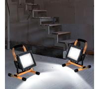 2x Projecteur D'Extérieur Lampe de Travail Chantier LED Jardin Garagenlampe