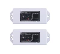2X Prolongateur POE 1 à 2 100Mbps IEEE 802.3Af/At Standard 48V pour Caméra IP NVR Extension POE de 100 Mètres pour la Portée POE