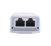2X Prolongateur POE 1 à 2 100Mbps IEEE 802.3Af/At Standard 48V pour Caméra IP NVR Extension POE de 100 Mètres pour la Portée POE