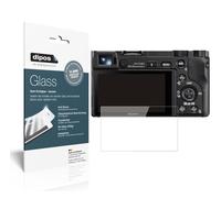 dipos I 2X Protection ecrán Compatible avec Sony Alpha 6100 Verre Souple Film Protecteur 9H