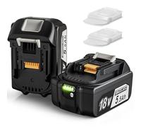 2X Quantrex pour Ma-Kita Batterie 18V 5.5 Ah pour BL1850B BL1860 BL1860B BL1850 BL1840B BL1840 BL1845 BL1820 194205-3 LXT-400 avec Affichage LED et Couvercle