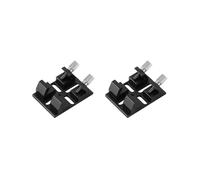 2X Queue D'Aronde de Chercheur Multifonction avec Support D'Adaptateur de Lunette de Guidage de Vis de Verrouillage pour TéLescope Astronomique, Noir