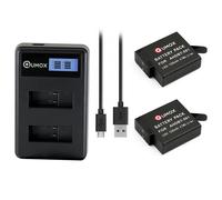 2x Qumox 3.85V AHDBT-501 batterie & LCD chargeur pour GoPro Hero 5/6/7