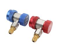 2X R134A AC Condition Quick Coupler High Low A Connector Présentation Du Produit R 134A Gaz Connecteur Rapide Iautomobile Connecteurs Ca R134A A R134A + Gaz + 12Kg R134A Robinet