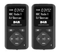 2X / Radio num?rique Bluetooth 4.0 Pocket personnelle FM Mini ?couteur portable MP3 Micro-USB pour la maison