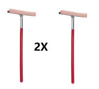 2X Rapide Lave-Vitre Professionnel Manche en Bois 47 CM Filet Insecte Vitre