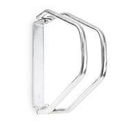 2x Râteliers vélo VTT HxlxP 32,5 x 9 x 28,5 cm système range vélo Parking support 1 vélo Métal mural, argent