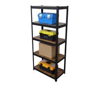 2x rayonnages lourds 500 kg, cave/garage, noir industriel