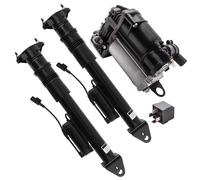 2x Rear Suspension Struts + Compressor Pump for Mercedes M ML GL Class W164 X164