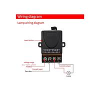 2X Récepteur Relais AC 220 V 30 A 1 Canal pour Ouvre-Porte de Garage et Portail