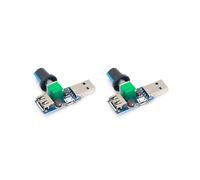 2X Régulateur de Vitesse de Ventilateur USB, Régulateur de Volume D'Air, Refroidissement Silencieux, Module de Commutation de Vitesse de