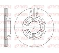 2x REMSA Disque De Frein Ventilé Essieu Avant Ø277mm Pour Mitsubishi L 200 K3_T