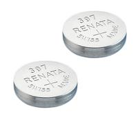 Renata Batterie de montre 397 (SR726SW) Argent oxyde – Fabriqué en Suisse – Pack 2x