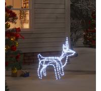2x Rennes de Noël Blanc Froid 60x30x60 cm Décoration Ornement Jardin vidaXL
