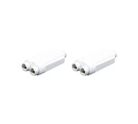 2X Repetidor POE Ã Prova D'ÃGua de 2 Portas IP66 10/100Mbps Extensor PoE 1 um com IEEE802.3Af/At 48V Externo para CÃmera Switch