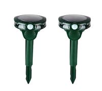 2X Répulsif Chat Exterieur, Répulsif Chat Ultrason Solaire, Ultrason Anti Chats, Charge de Solaire USB, Répulsif Animaux pour Chats, Pigeon, Lapin, Oiseaux, Renard, etc 2 Modes (2)