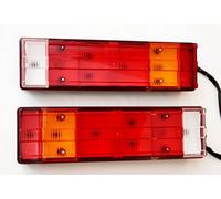 2x Rétroviseur Arrière Feux Lumières Lampes Remorque Camion Châssis Camper