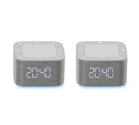 2X Réveil Machine à Sons pour le Sommeil Veilleuse 8 Couleurs 32 Sons Apaisants Machine à Bruit Blanc Heures de Sommeil Horloge Numérique