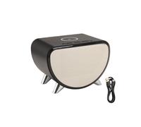 2X Réveil Multifonction, Horloge de Température, Chargeur Sans Fil, LED, Téléphone Portable, Chargeur Sans Fil 3 en 1