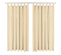 2x Rideau à Passant Micro Satin Bordeaux Écran Fenêtre Store Tamisant vidaXL