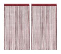 2x Rideau en Fils 140x250 cm Blanc Salon Porte Fenêtre Filet Panneau vidaXL