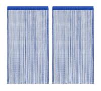 2x Rideau en Fils 140x250 cm Blanc Salon Porte Fenêtre Filet Panneau vidaXL