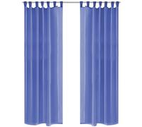 2x Rideau Transparent Blanc Protecteur Écran Fenêtre Store Tamisant vidaXL