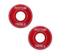 2x Rondelle Plate Rondelle Bague pour Guitare Electrique LP, Rouge