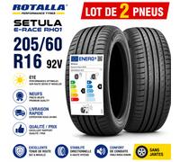 2X ROTALLA SETULA E-RACE RH01 205/60 R16 92V - PNEUS ÉTÉ NEUFS -QUALITÉ/PRIX