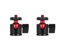 2X Rotule Rotative à 360 Degrés en Alliage D'Aluminium Adaptée Aux Téléphones Portables/Caméras de Sport