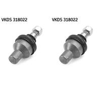 2x Rotules de suspension SKF AVANT G+D pour MERCEDES-BENZ MB W631