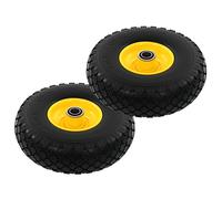Roue de diable 2 pcs PU solide 3.00-4