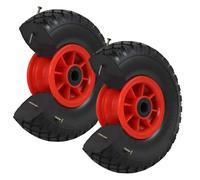 2x Roues de Brouettes Caoutchouc Solide 260 X 85 MM 3.00-4 PU