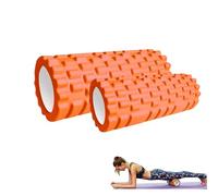 2x Rouleau de Massage Musculaire. Foam Roller pour Trigger Massage Physiothérapie. Rouleau Masseur pour les Jambes, le Dos, les Bras et Relâcher les Tensions Musculaires (33x14cm / 30x9cm)