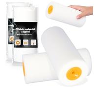 2x Rouleau Mousse 18 cm Peinture Vernis Laque Surfaces Lisses Murs Meubles Bonne Couverture Séchage Rapide Application Facile Idéal Bricolage Travaux Rénovation