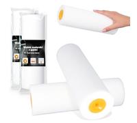 2x Rouleau Mousse 25 cm Peinture Vernis Laque Surfaces Lisses Murs Meubles Bonne Couverture Séchage Rapide Application Facile Idéal Bricolage Travaux Rénovation