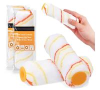 2x Rouleau Peinture 15 cm Rechange Rouleau Peinture Outil De Peinture Acrylique Pour Mur Mural Plafonds Peinture Murale Pinceau Rouleau Vernis