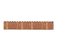 2x Rouleaux de Bordure 120 cm Bois de Pin Imprégné Gazon Pelouse Bord vidaXL