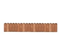 vidaXL Rouleaux de bordure 3 pièces 120 cm Bois de pin imprégné Brun