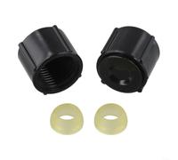2x RV Low Point Drain 1/2 Inch Plastic Seals 2x RV Low Point | Direct fit replacement, prevents leaks, includes 2 and 2 seals, pour durable plastic, hot cold lines