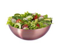 Relaxdays 2X Saladiers, INOX, mélangeur Rond pour Cuisiner et pour Le Service, 9x23,5 cm, salades, déco de Table, cuivre