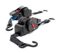 2X Sangles d'arrimage Automatique 100 daN Charge de Traction LGF 0,2 m LGL 1,8m PES Courroie Crochet