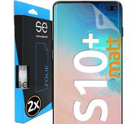 2x Se 3d Anti-Reflective Protective Film For Samsung Galaxy S10 Plus, Self-Repairing, Footprint And Faceid Compatible, Bubble-Free Installation, Shock And Scratch Resistant, Made In Germany