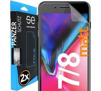 2x se® Film de Protection 3D Antireflet pour Apple iPhone 8, Auto-réparateur, Compatible Empreinte & FaceID, Installation Sans Bulles, Résistant aux Chocs et Rayures, Fabriqué en Allemagne