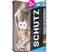 2x se® Film de Protection 3D Antireflet pour Google Pixel 8 Pro, Auto-réparateur, Compatible Empreinte & FaceID, Installation Sans Bulles, Résistant aux Chocs et Rayures, Fabriqué en Allemagne