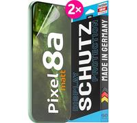 2x se® Film de Protection 3D Antireflet pour Google Pixel 8a, Auto-réparateur, Compatible Empreinte & FaceID, Installation Sans Bulles, Résistant aux Chocs et Rayures, Fabriqué en Allemagne