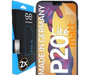 2x se® Film de Protection 3D Antireflet pour Huawei P20 Lite, Auto-réparateur, Compatible Empreinte & FaceID, Installation Sans Bulles, Résistant aux Chocs et Rayures, Fabriqué en Allemagne