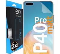 2x se® Film de Protection 3D Transparent pour Huawei P40 Pro, Auto-réparateur, Compatible Empreinte & FaceID, Installation Sans Bulles, Résistant aux Chocs et Rayures, Fabriqué en Allemagne
