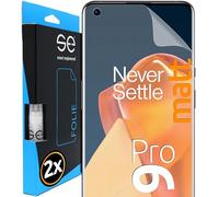 2x se® Film de Protection 3D Antireflet pour OnePlus OnePlus 9 Pro, Auto-réparateur, Compatible Empreinte & FaceID, Installation Sans Bulles, Résistant aux Chocs et Rayures, Fabriqué en Allemagne